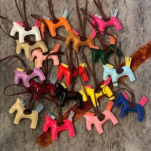 Rodeo Horse Purse Charm - Leather